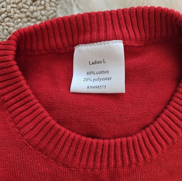 Women's Holiday Sweater Size Large Kahlua - Picture 6 of 12